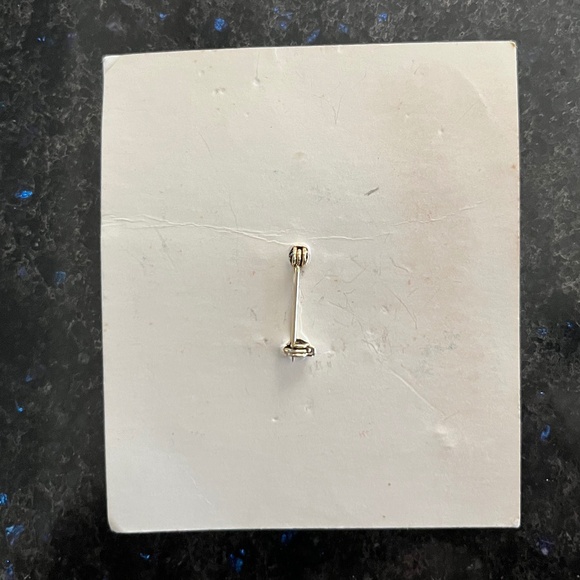 Vintage BJ Christmas Skiing Mouse  Brooch Pin on Original Card Chris Mouse - Picture 2 of 2